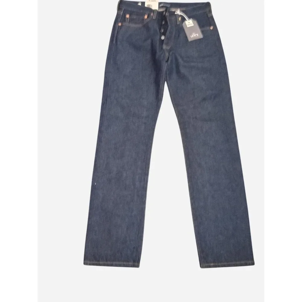 501 Levi's Men's Dark Blue Straight-Leg Jeans 31×34 NWT